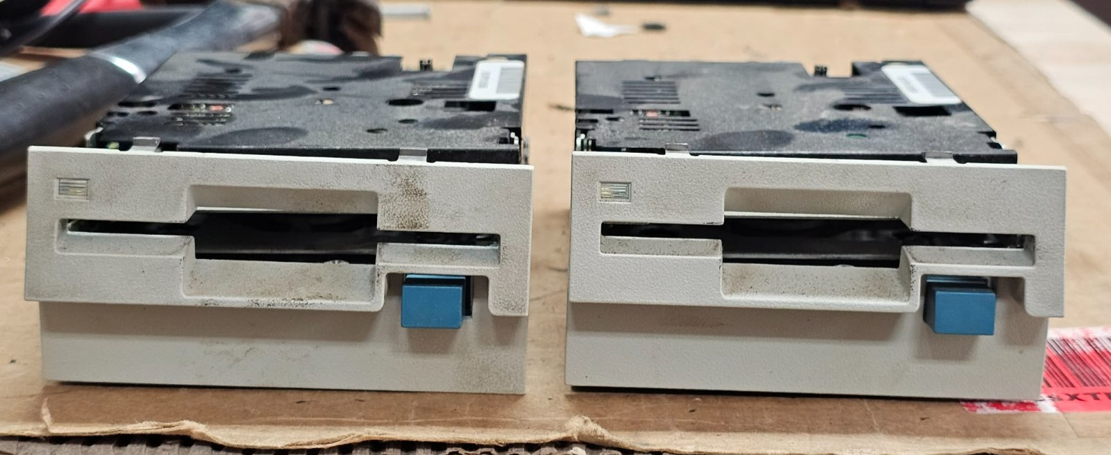 2x Rare Retro Big Blue Vintage Toshiba 4449 IBM PS/2 3.5 720KB Floppy Disk Drive