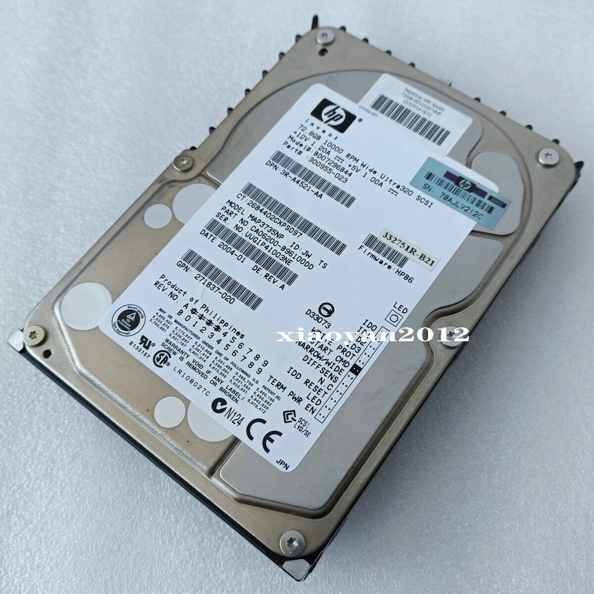 HP MAP3735NP 332934-001 10K 73G 72.8GB 68-pin SCSI Hard Disk