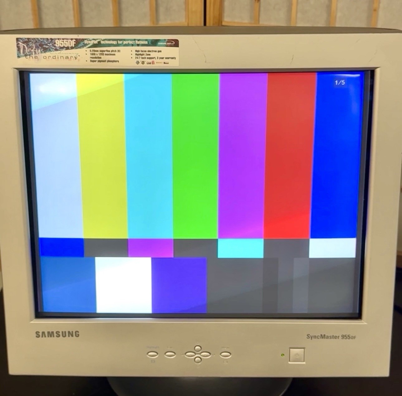 Samsung SyncMaster 955DF S 19" Vintage CRT Gaming Monitor 60-85Hz  1024 x 768