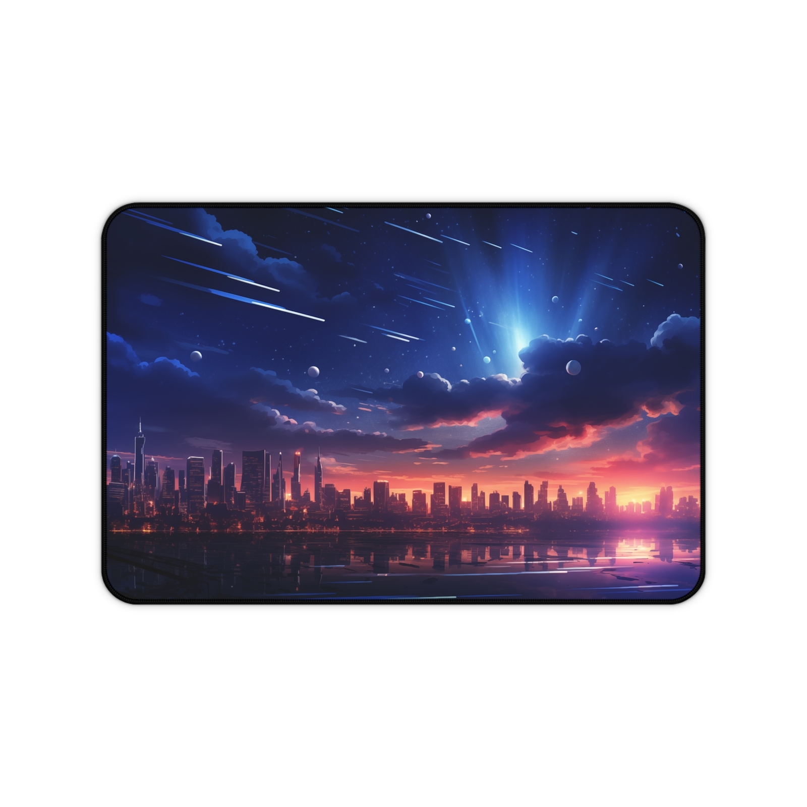 Fantasy World Deskmat, Meteor Shower Deskmat, Space Mousepad, Aesthetic Mousepad