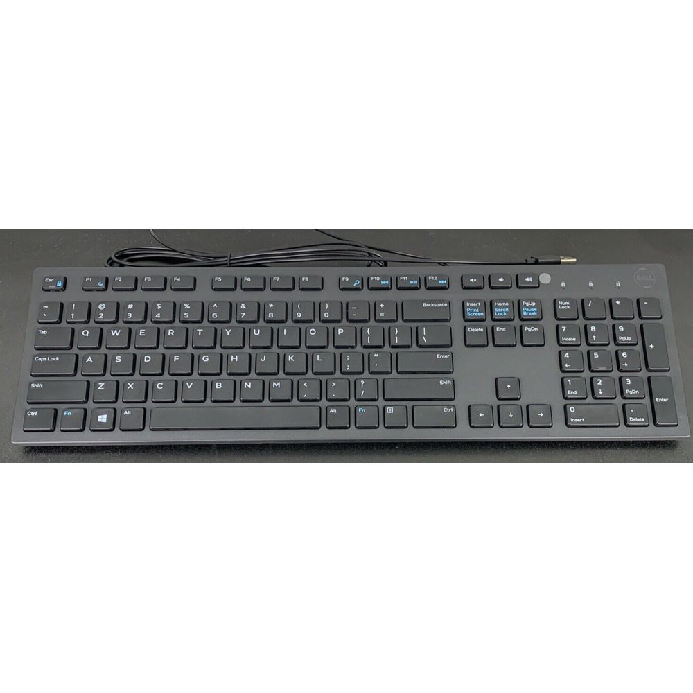 LOT Of 2 Bundle Dell 580-ADMT KB216 Wired Keyboard - Black