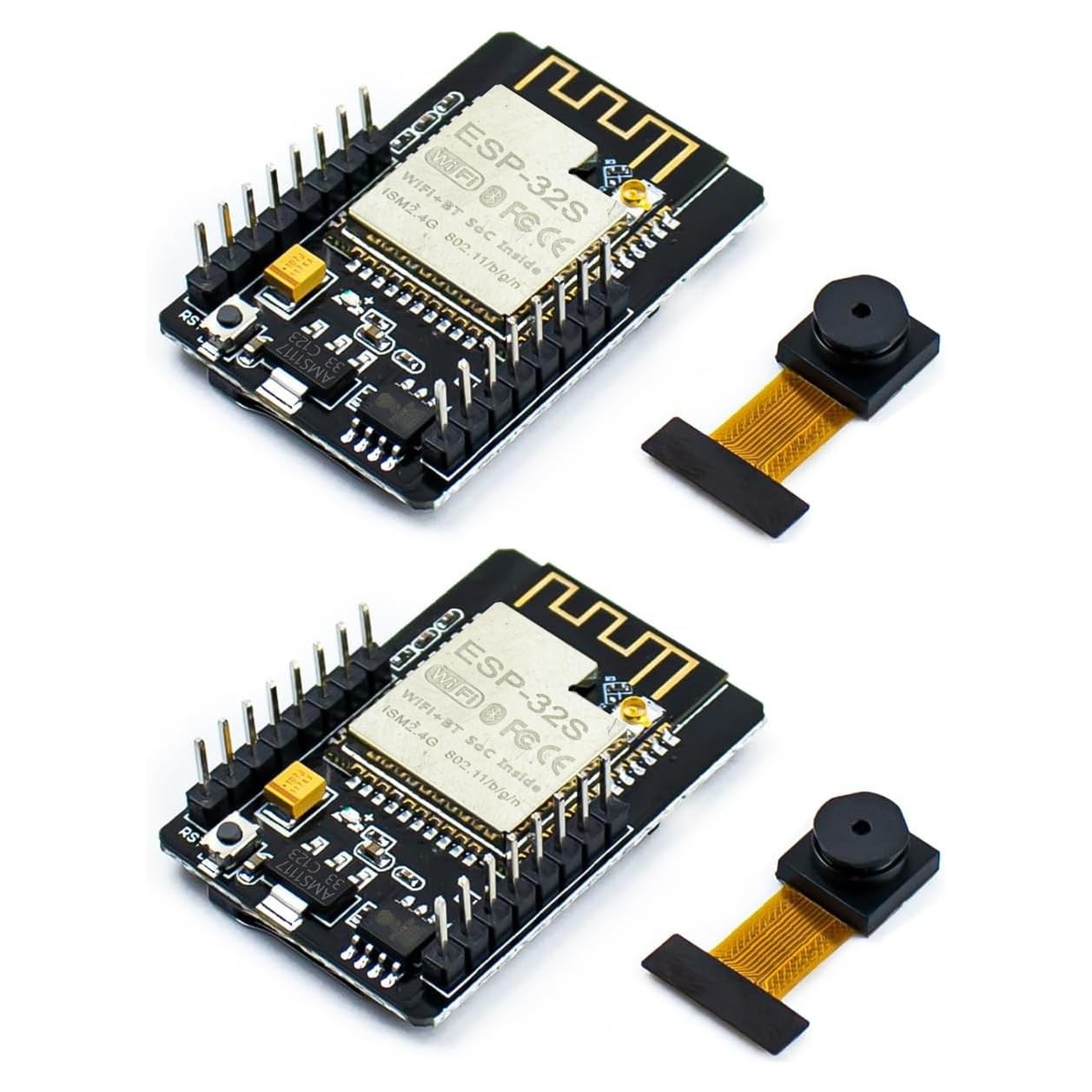 2 PCS ESP32CAM Wireless WiFi Bluetooth Development Board OV Camera Module
