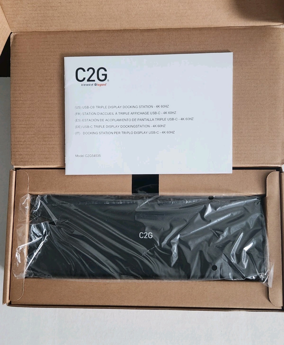C2G USB-C Docking Station 12-in-1 Triple Display HDMI 85W PD Ethernet Black
