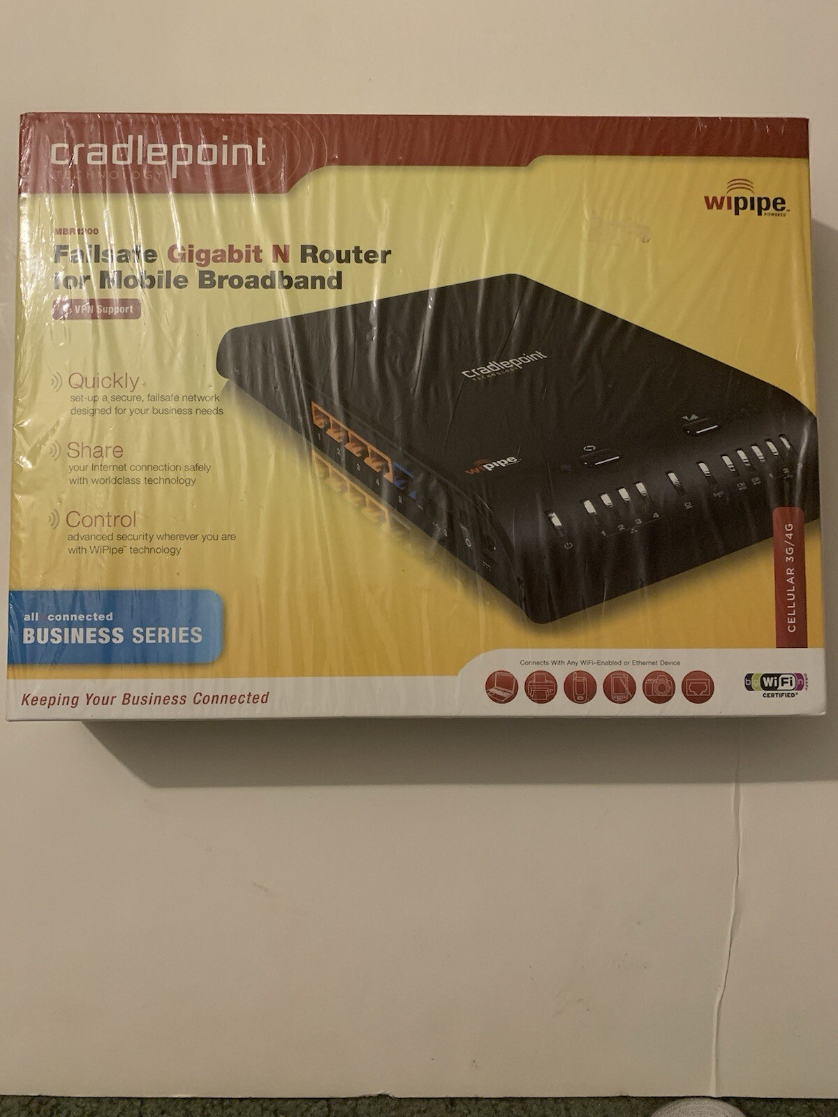 New Cradlepoint MBR1200 Wireless Failsafe Gigabit N Router for Mobile Broadband