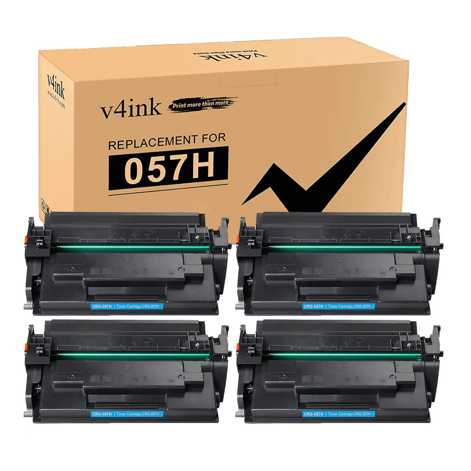 4PK 057H Toner Compatible With Canon 057 ImageCLASS LBP236dw MF445dw 448dw