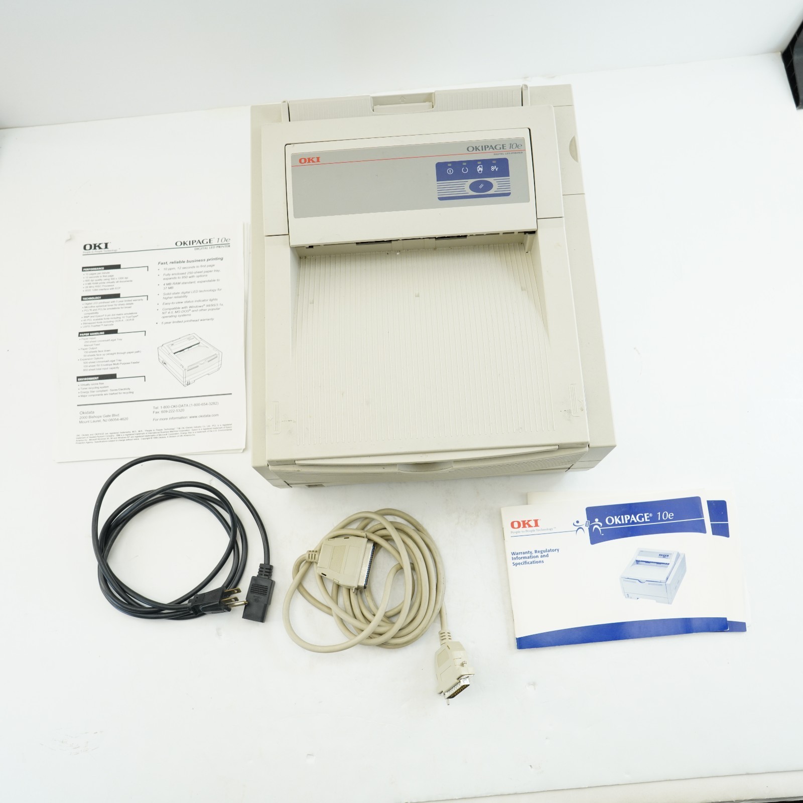 OKI PAGE PRINTER WORKS BUT NEEDS INK ETC  VINTAGE  monochrome