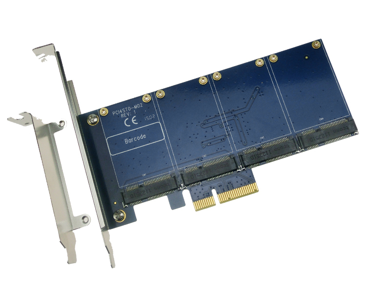 4 mSATA SSD PCI-e Hybrid Controller Card RAID0 RAID1 RAID10 Marvell