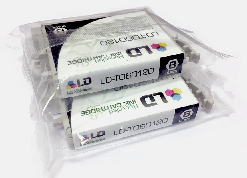 High Quality LD Remanufactured Ink Cartridges – 2 per Package (Black)