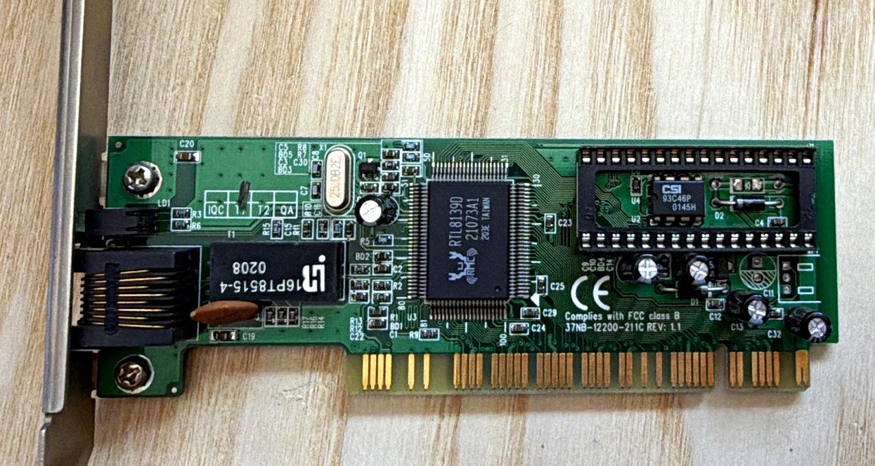 READ-PCI Fast Ethernet 10/100 Wired NIC RJ-45 100Mbps 1-Port RTL8139D 16PT8515-4
