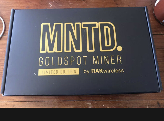 RAK MNTD Helium HNT Gold Hotspot Miner Limited Edition 8GB 915mhz NEW SHIPS NOW✅