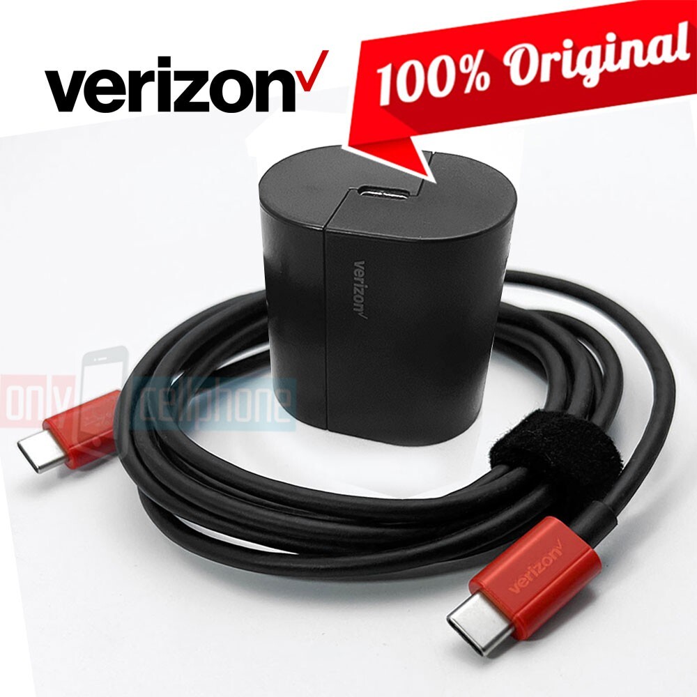 Original Verizon Fast Charger+6FT USB-C Cable Kit for iPad Pro M4 6th/5th/4h Gen