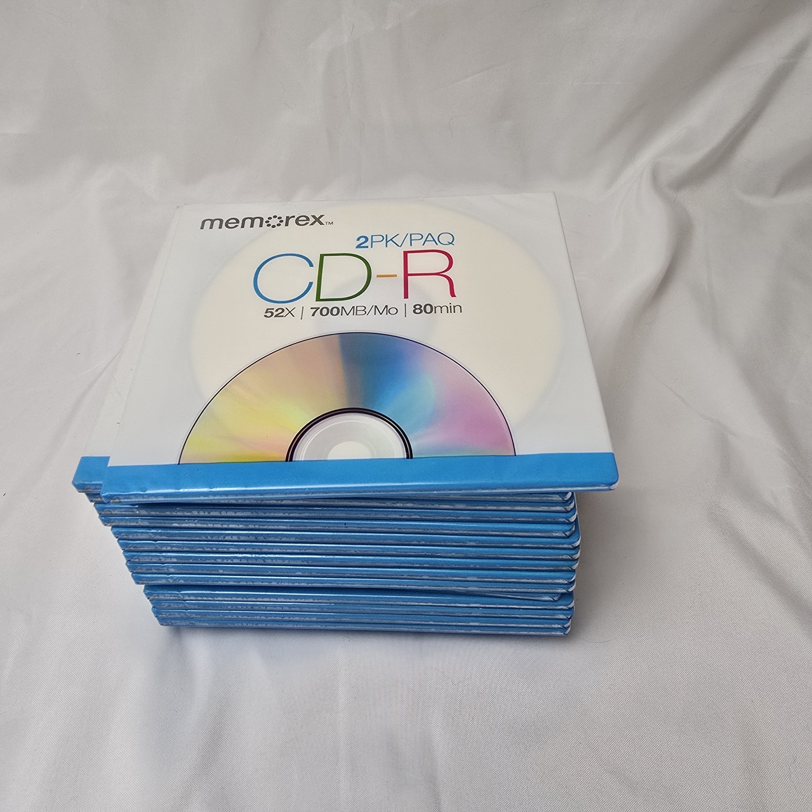 Lot of  17 CD-R 2pk/1 case - 52x - 700mb - 80 MIN