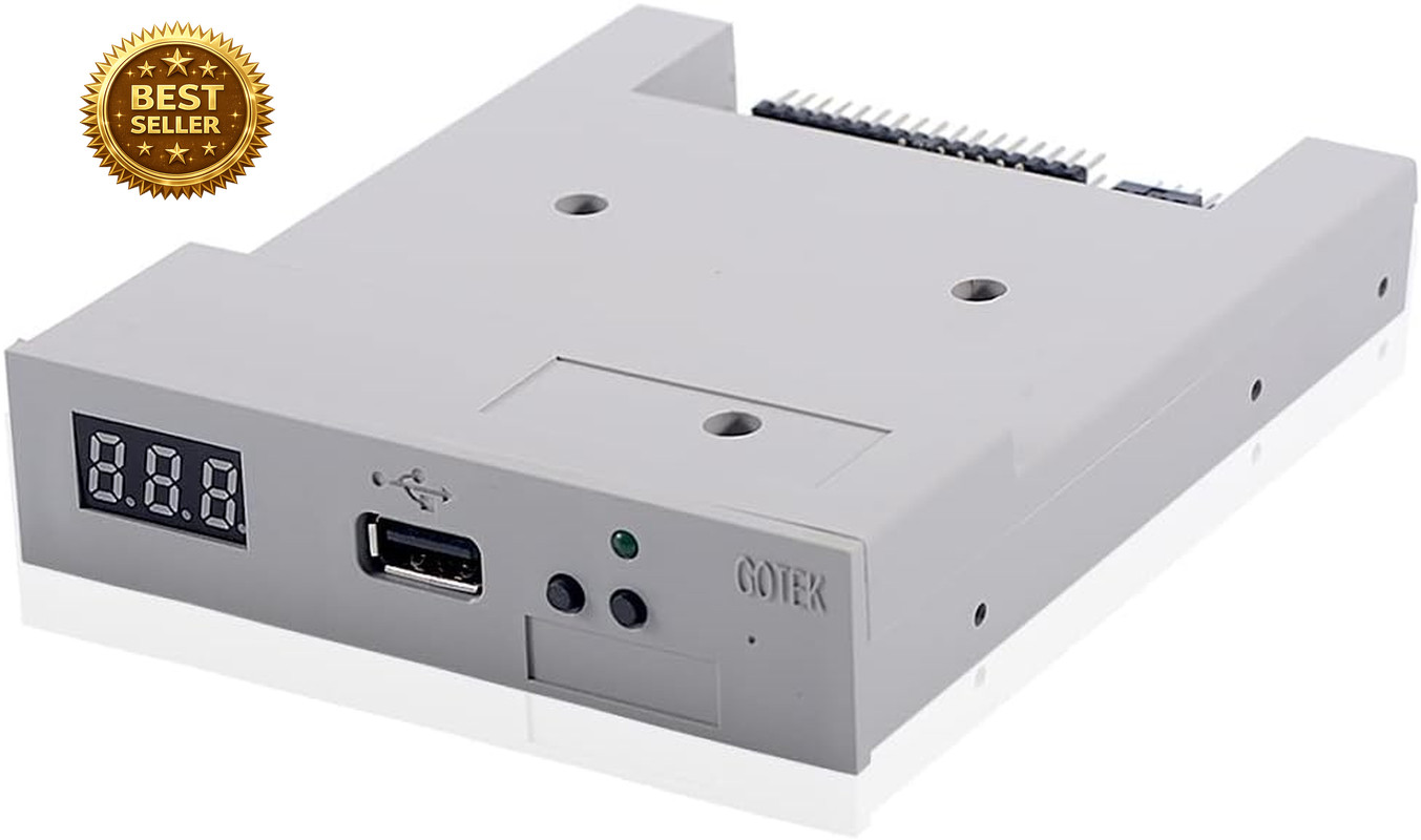 SFR1M44-U100 3.5 Inch 1.44MB USB SSD Floppy Drive Emulator Grey