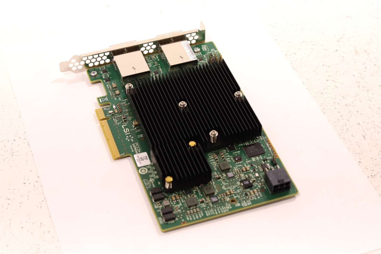 LSI 9300-16e Quad-Port 12Gb/s Mini-SAS PCIe x8 Host Bus Adapter P/N:H3-25520-01E