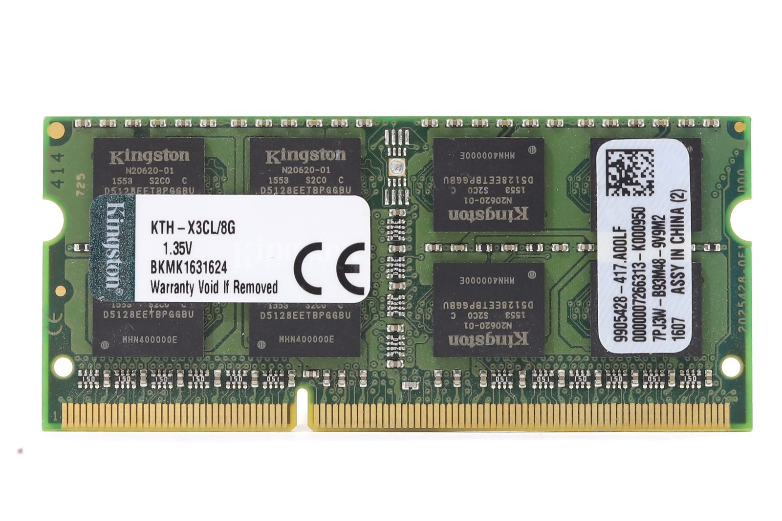 Kingston 8GB 2Rx8 PC3L-12800 DDR3L-1600MHz Laptop Memory P/N: KTH-X3CL/8G Tested