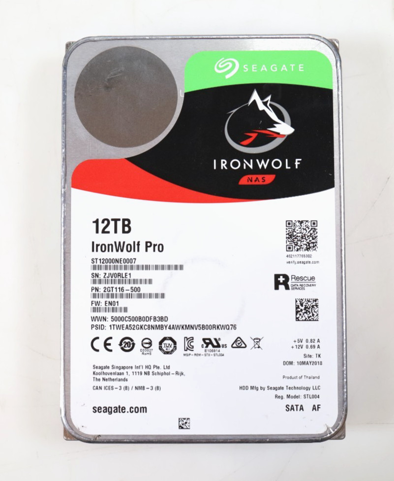 Seagate IronWolf 12TB ST12000NE0007 3.5'' 7200RPM SATA 6Gb/s Hard Drive