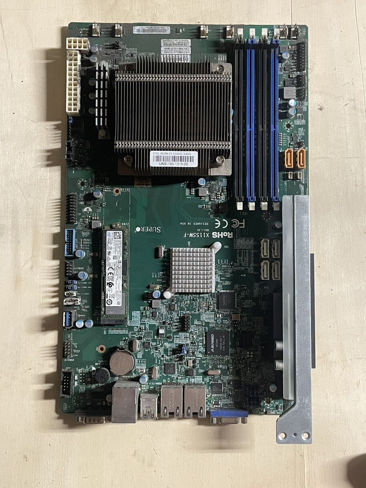 SuperMicro X11SSW-F DDR4 Server Motherboard w/Xenon E3-1230 v5 3.5ghz
