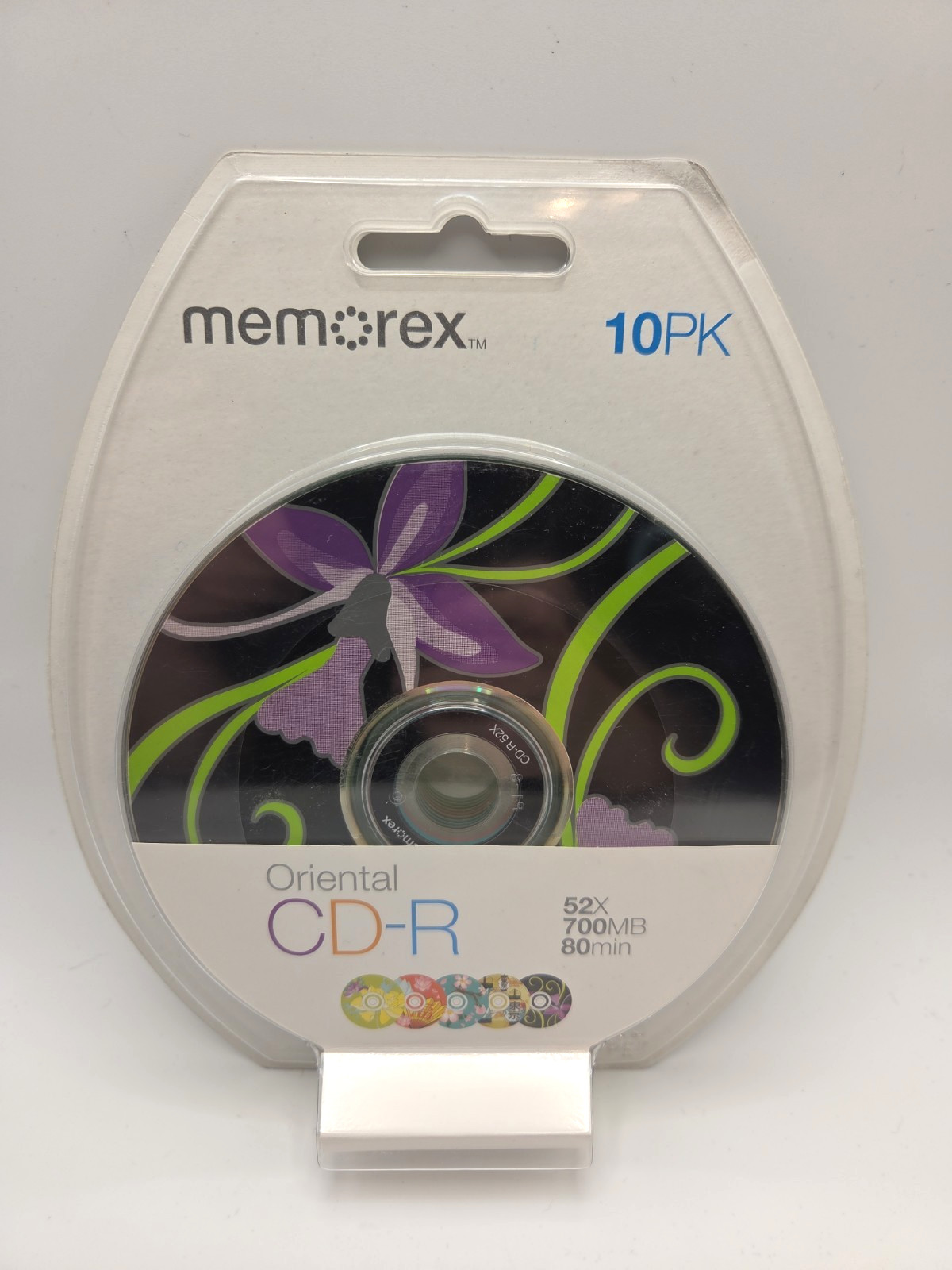 Memorex Oriental Design CD-R 10 Pack 52 X 700 MB 80 Min NEW Sealed Blank