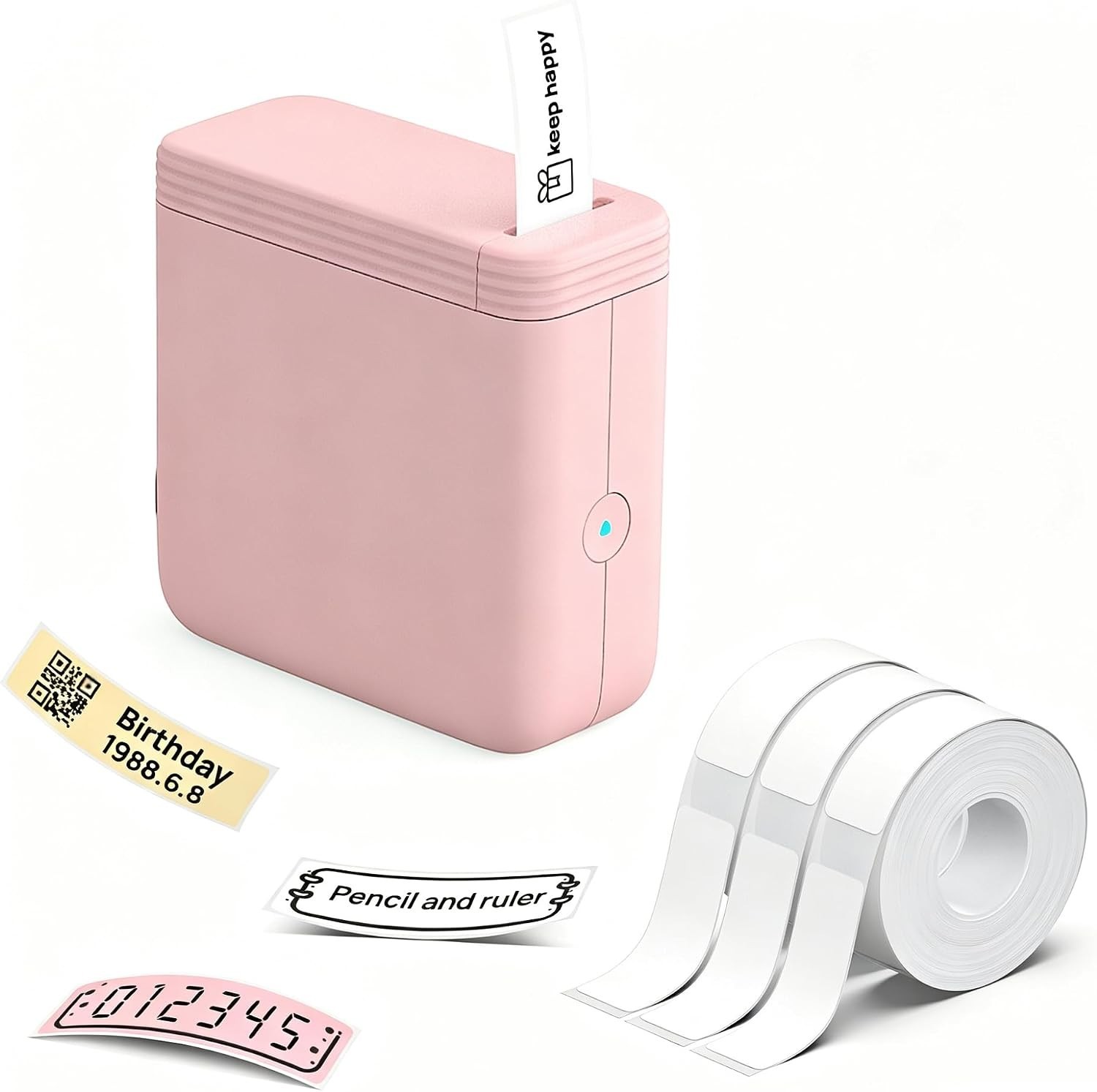 Label Maker Machine with Tape Bluetooth Label Printer Wireless Mini Label Makers