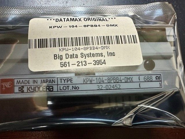 Honeywell **ORIGINAL** KPW-104-8PBB4-DMX Printhead 203DPI NEW **US SHIP**