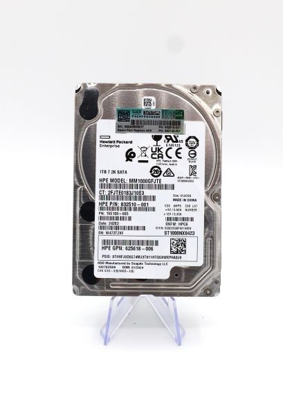 HPE 832510-001 Seagate ST1000NX0423 1TB SATA 2.5 inch HDD 7.2K 100% Health