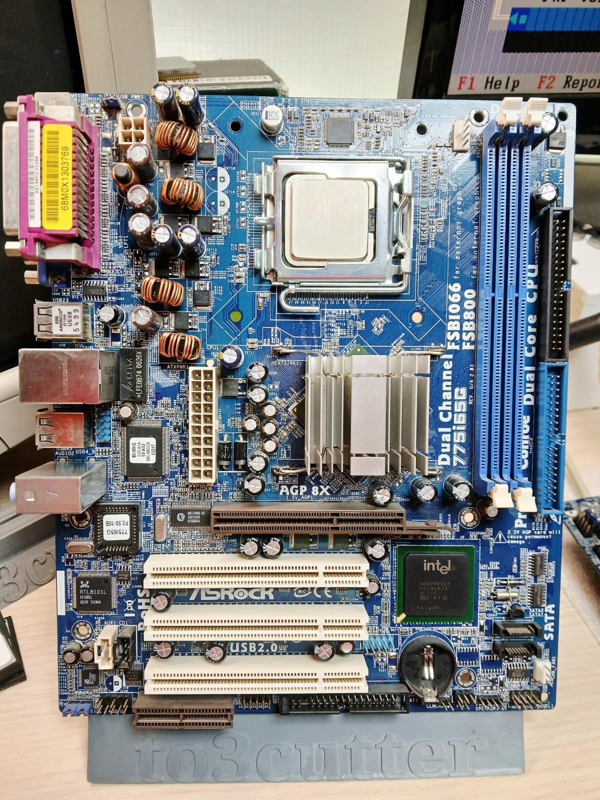 Asrock 775i65G rev.2.03+ P4 3.0 + 1Gb RAM - RETRO MOTHERBOARD - TESTED GOOD 