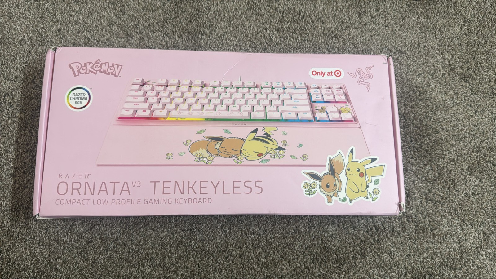 Razer Ornata V3 Tenkeyless Pikachu Eevee Edition Gaming Keyboard