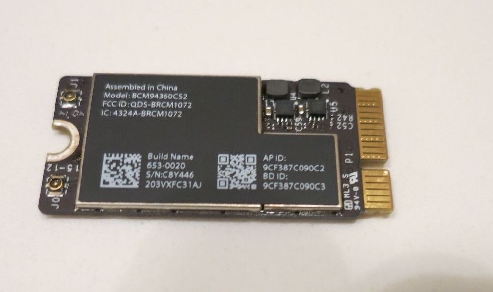 Apple A1465 A1466 653-0023 BroadCom BCM94360CS2 Wireless WIFI Bluetooth Card