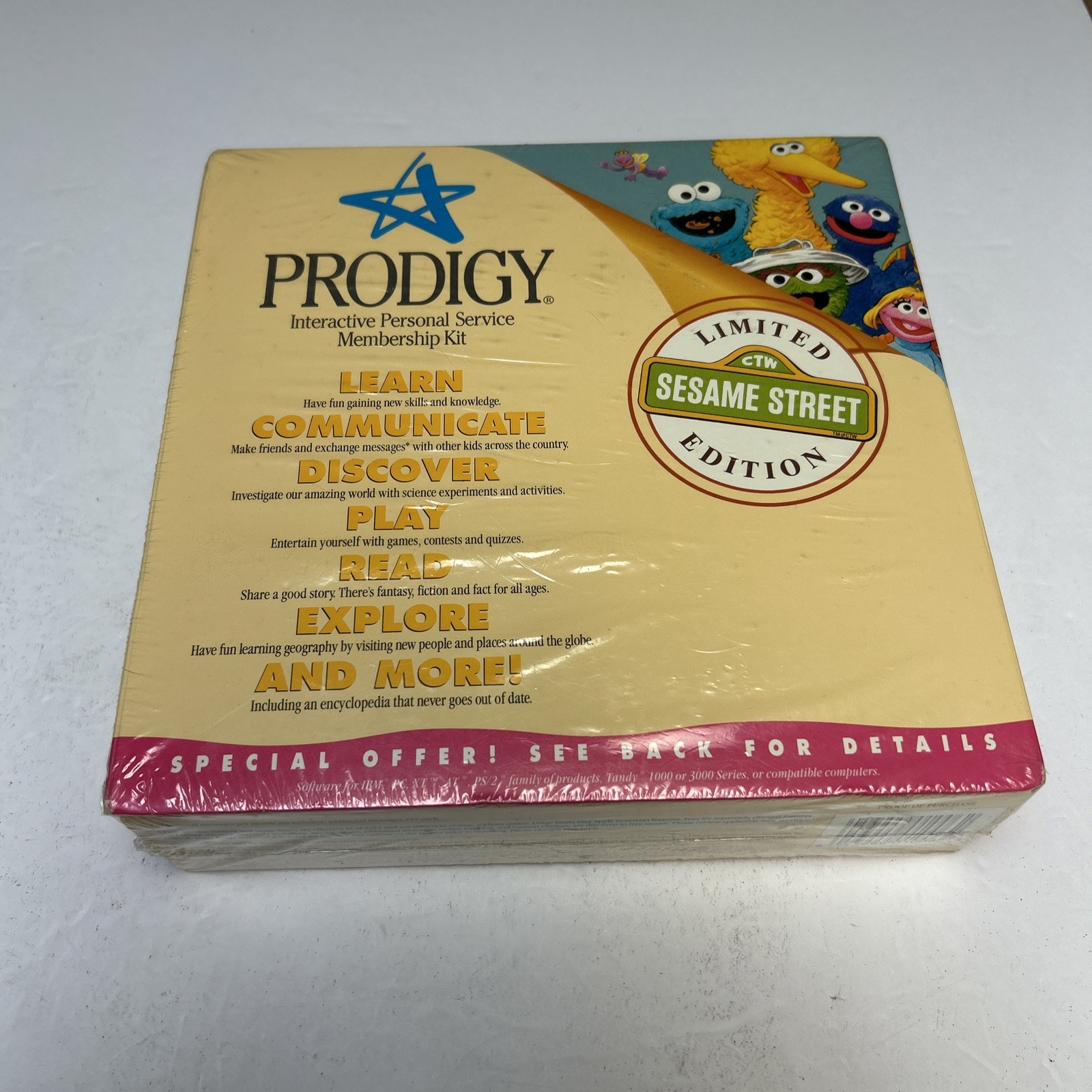 Computer IBM Software PRODIGY Interactive Personal Service Sesame Street