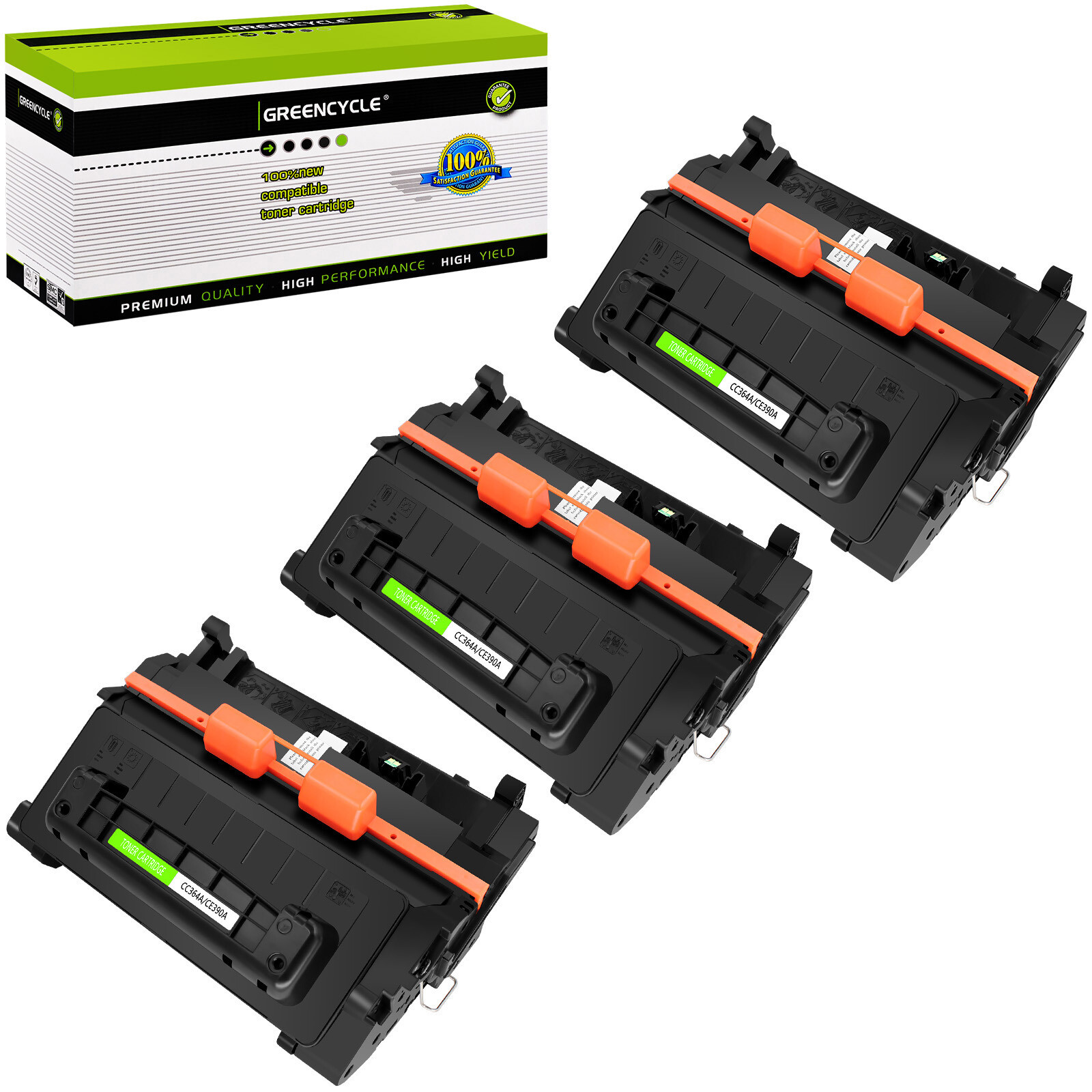 3PK CC364A 64A Toner Cartridge For HP Laserjet P4014N P4015N P4015X P4015TN
