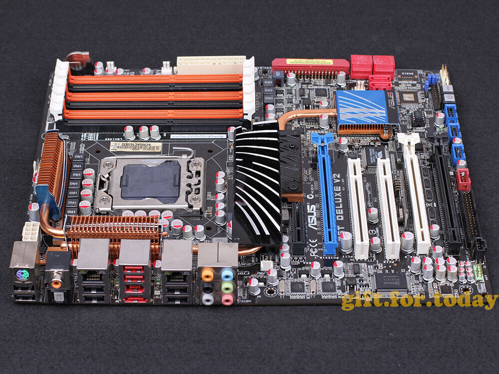 Original ASUS P6T DELUXE V2 Intel X58 Motherboard LGA 1366 socket DDR3 with I/O