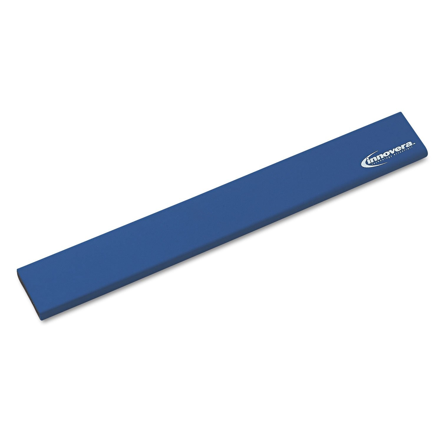 Innovera 52457 Natural Rubber Keyboard Wrist Rest Blue Medium,