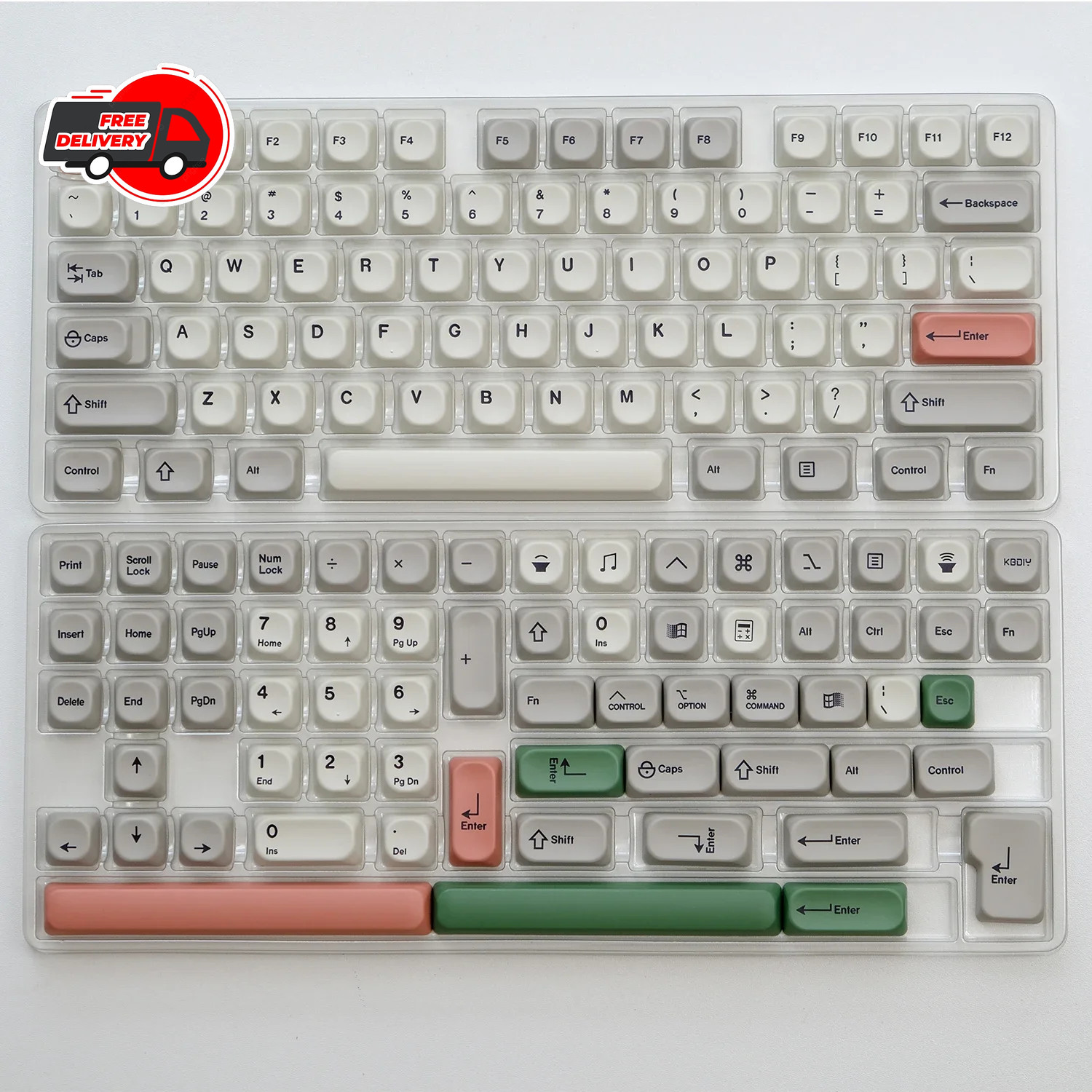 KBDiy 139-Key GMK 9009 Keycap Set KOA Profile PBT Mechanical Keyboard MX ISO