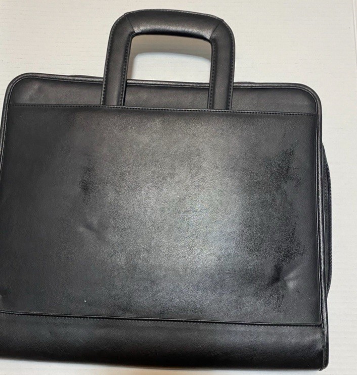 Swiss Gear Wenger Black Leather 14" Pro-Folio Briefcase Carry On