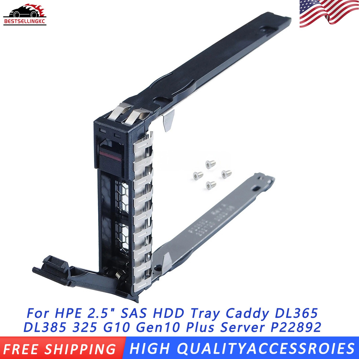 20 Lot 2.5" SFF Hard Drive Tray Caddy For HP DL380 Gen10 Plus, Gen 11 P22892