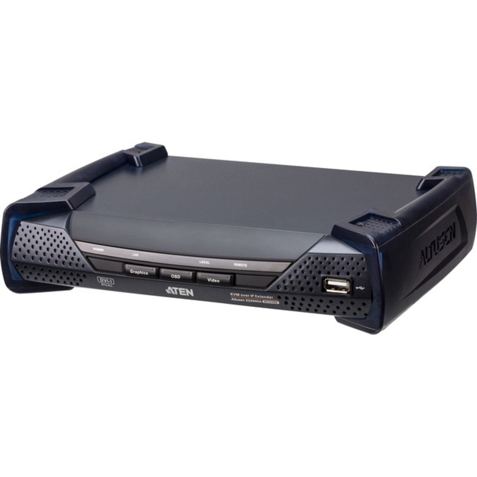 Aten - KE6940AR - ATEN DVI-I Dual Display KVM over IP Receiver - 2 Computer(s)