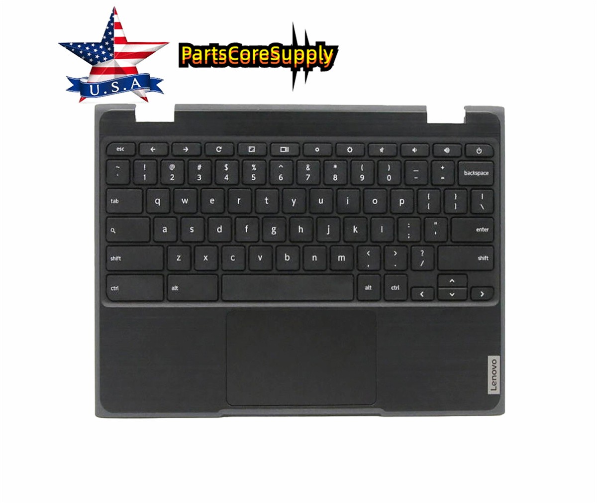 Lenovo 100e Chromebook 2nd Gen 81MA Palmrest w/Keyboard&Touchpad 5CB0T79741 USK