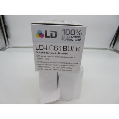 LD-LC61BULK, Ink Cartridge Set for BROTHER PRINTERS, NEW