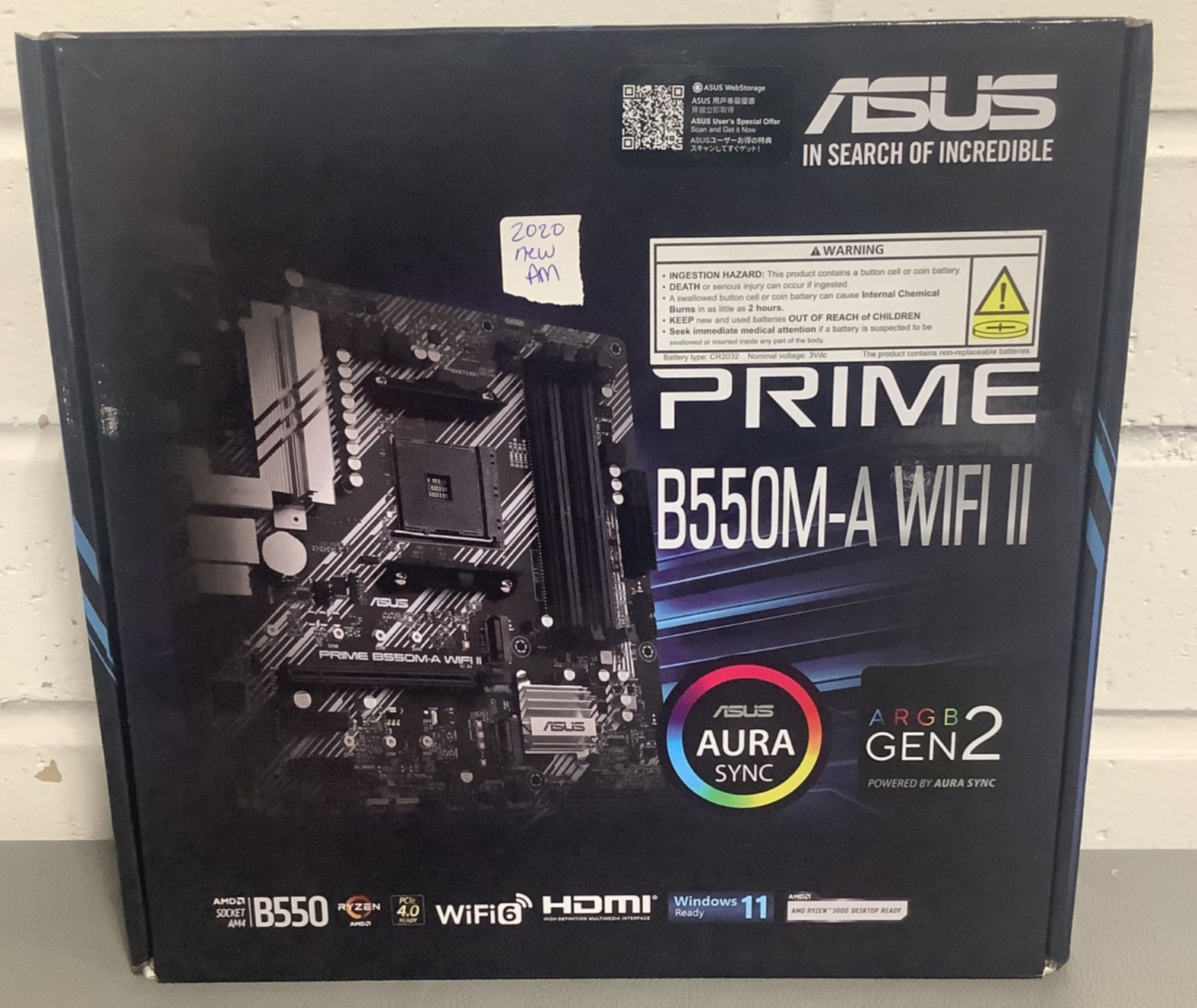 ASUS PRIME B550M-A WIFI II AMD Micro ATX DDR4 Motherboard