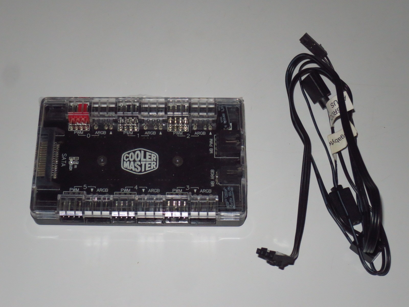Cooler Master MASTERFAN 1 to 6 ARGB/PWM Hub with 6 Ports for ARGB Light.