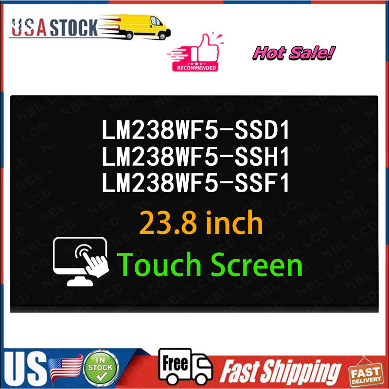 23.8" for HP 24-K 24-k0215t LCD Touch Screen 1920×1080 LM238WF5-SSH1 Display US