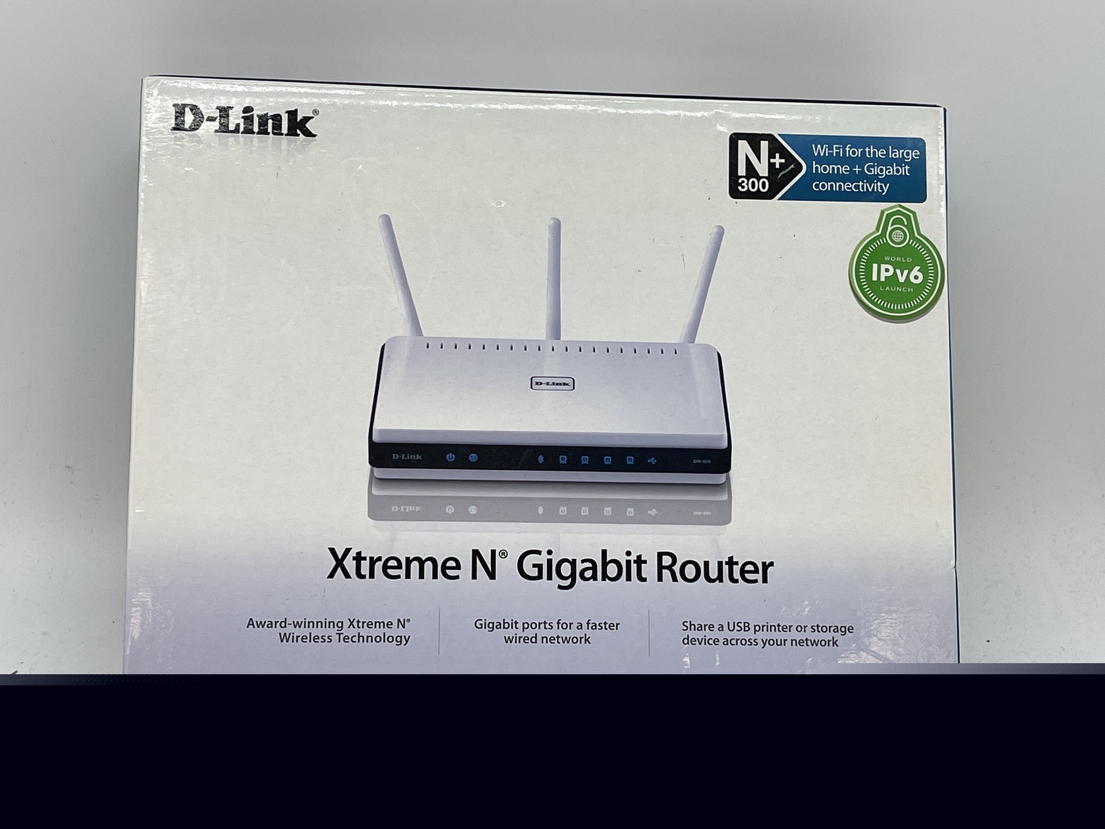 D-Link DIR-655 Xtreme N Gigabit Wireless Router White N+300 4 Gb LANs - Free S/H