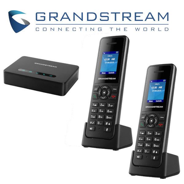 2 Grandstream DP720 DECT Cordless HD VoIP Telephone Handset + DP750 Base Bundle