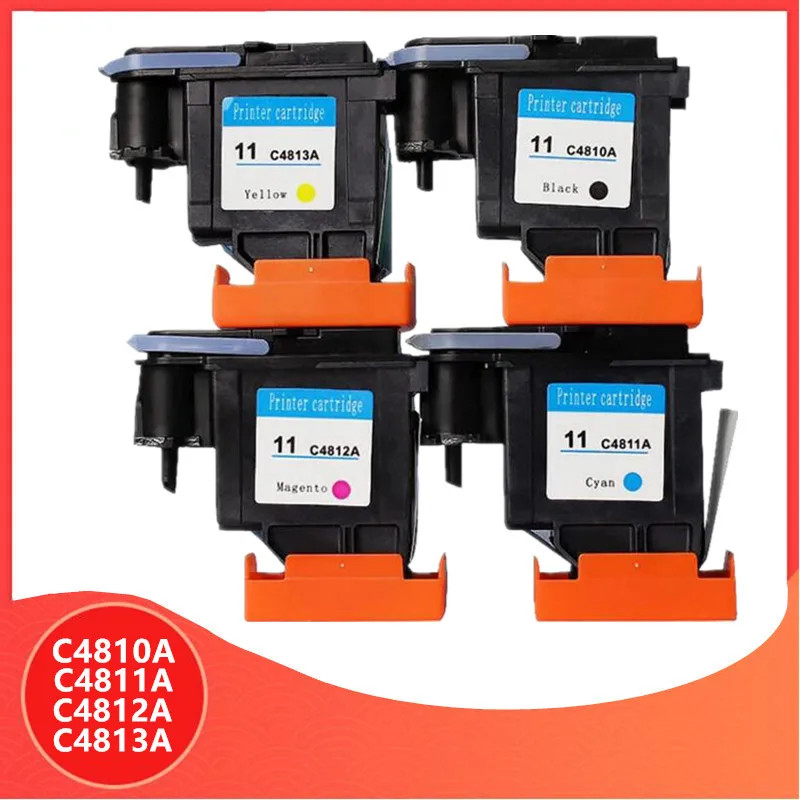 4PC/set  HP11 Printhead Designjet100 110 510 500PS C4810A C4811A C4812A C4813A