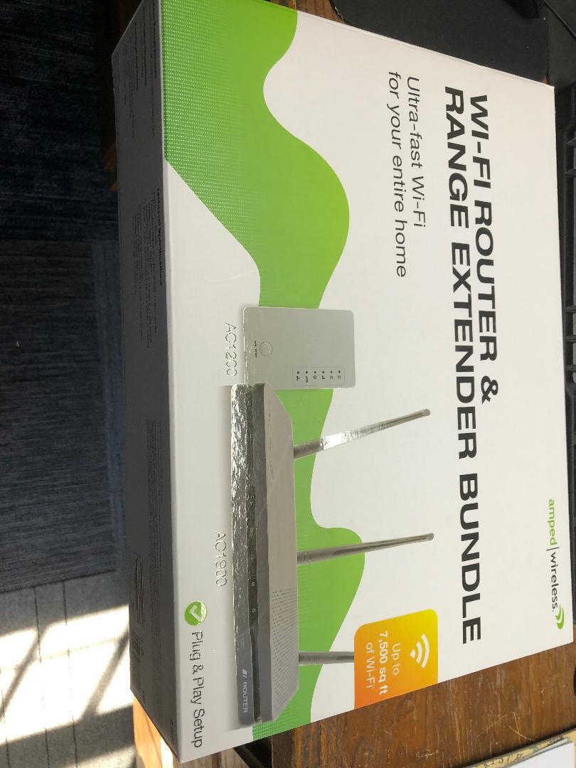 Amped Wireless WiFi Router & Range Extender Bundle AC1900 & AC1200 New in Box