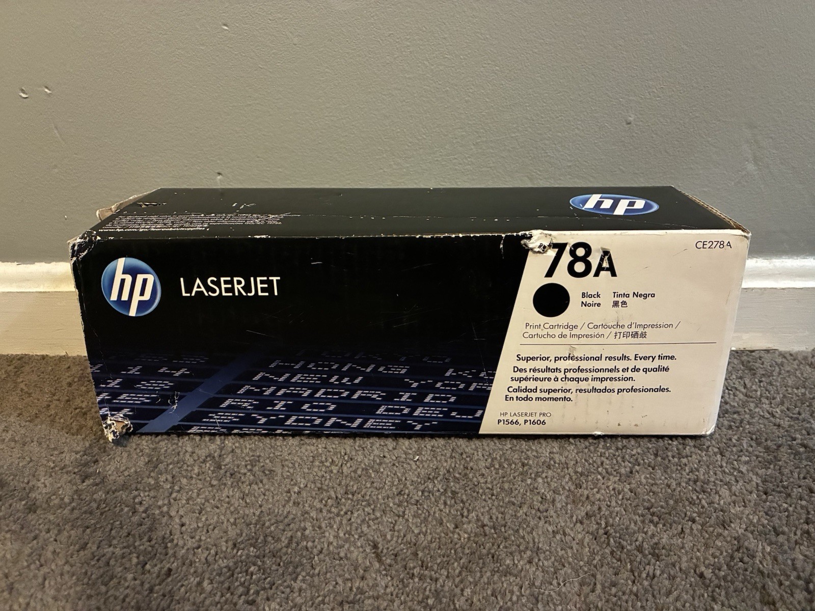 Genuine HP LaserJet 78A Toner Print Cartridge Black CE278A Open Box  OEM