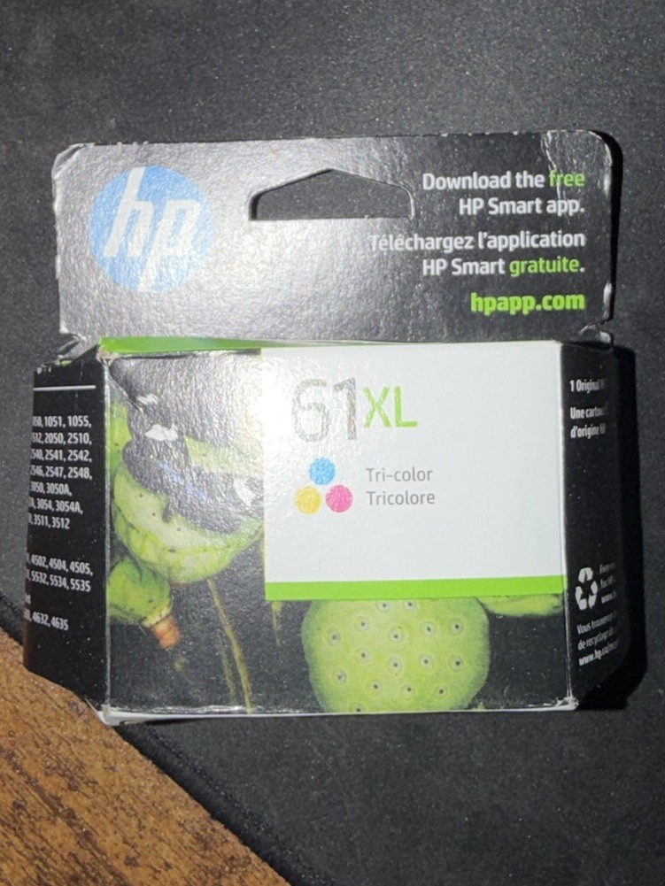Genuine OEM HP 61XL Tri-Color High Yield Ink Cartridge CH564W Original EXP 2023