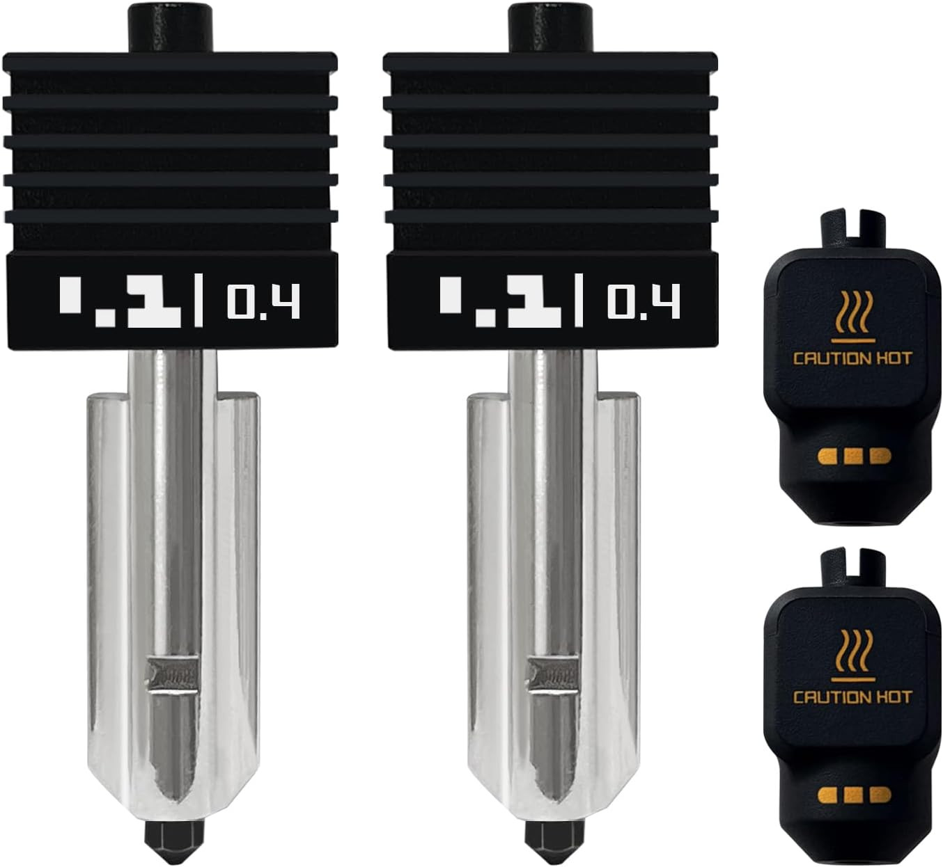 2PK 0.4MM P2S Hotend with Hardened Nozzle for P2S/X2D/H2 Series