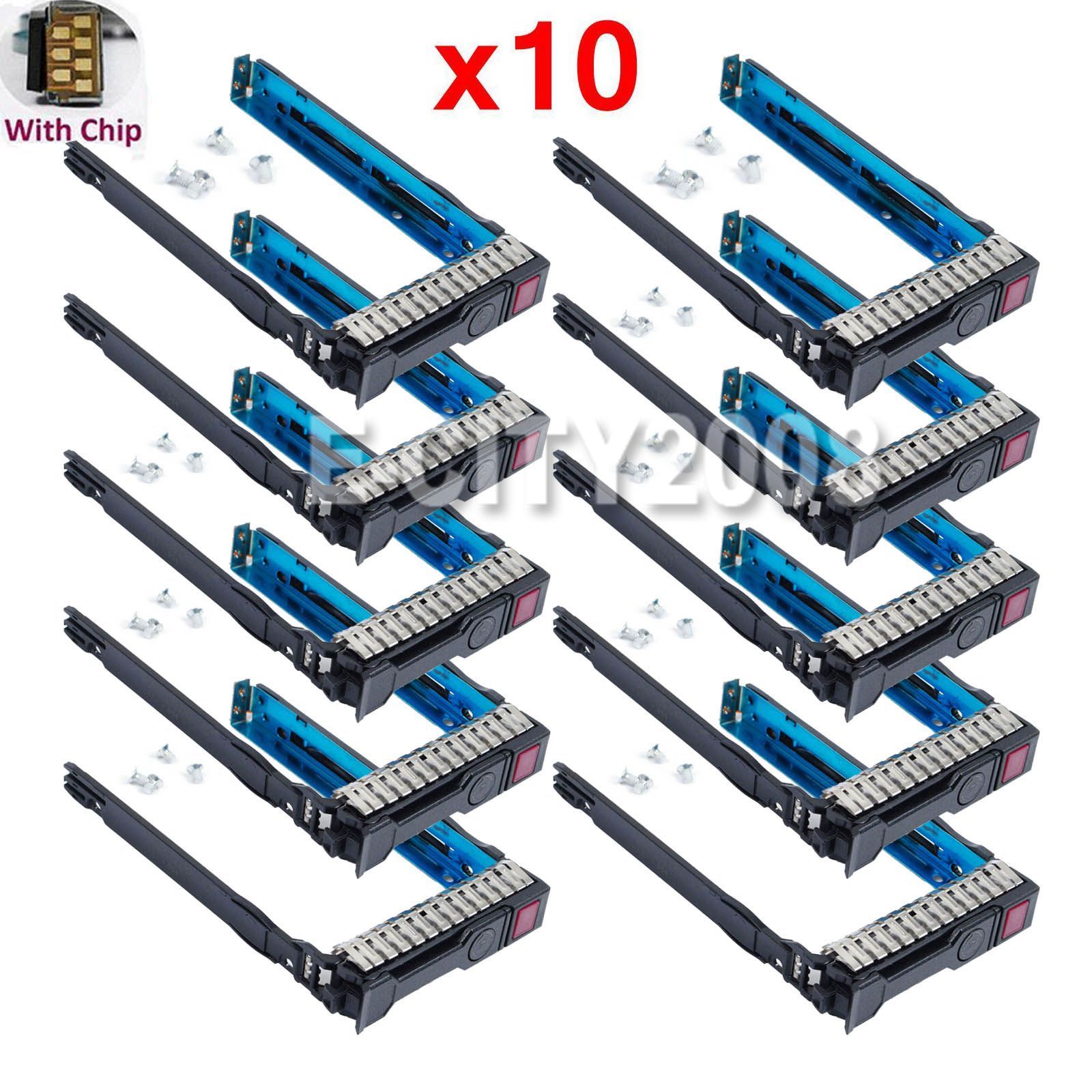 10PCS For HP Gen8 Gen9 651687-001 SFF 2.5" Tray Caddy 651699 DL380p DL388 DL360p