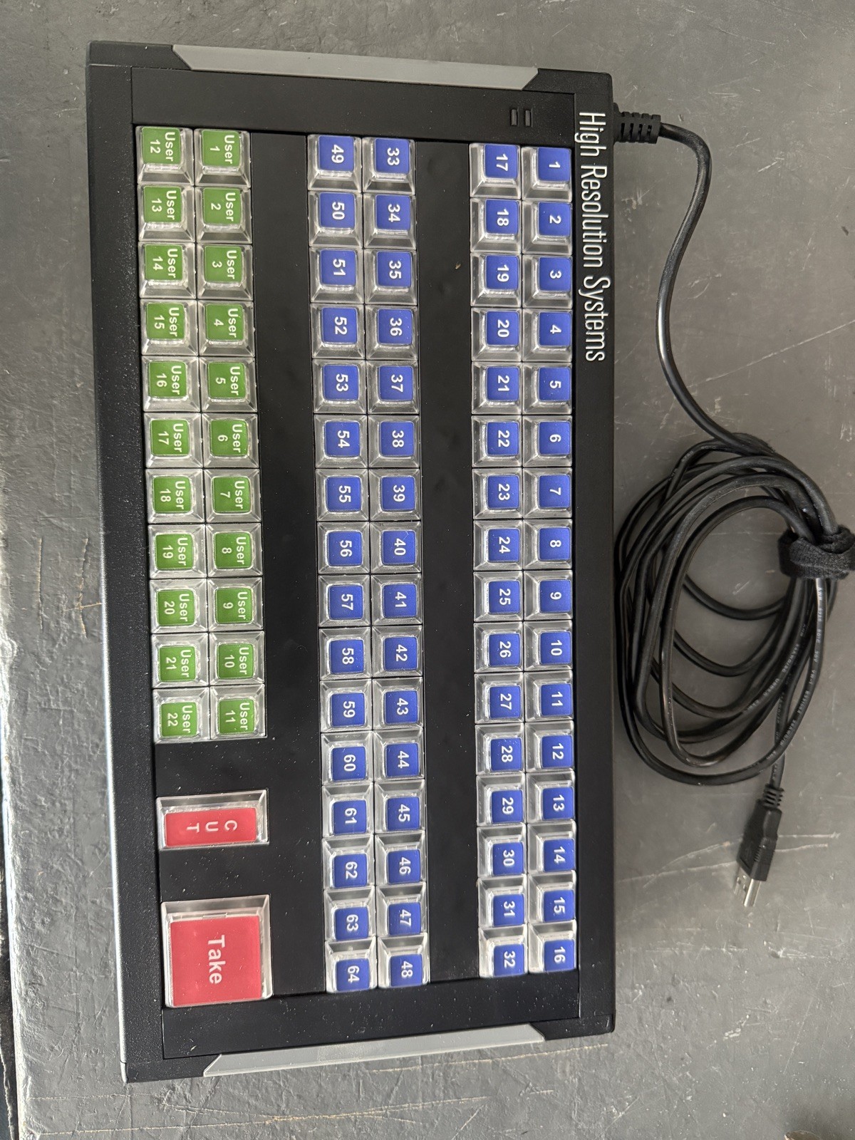X-Keys XKE-128 128-Key Programmable Keyboard – Used, Good Condition